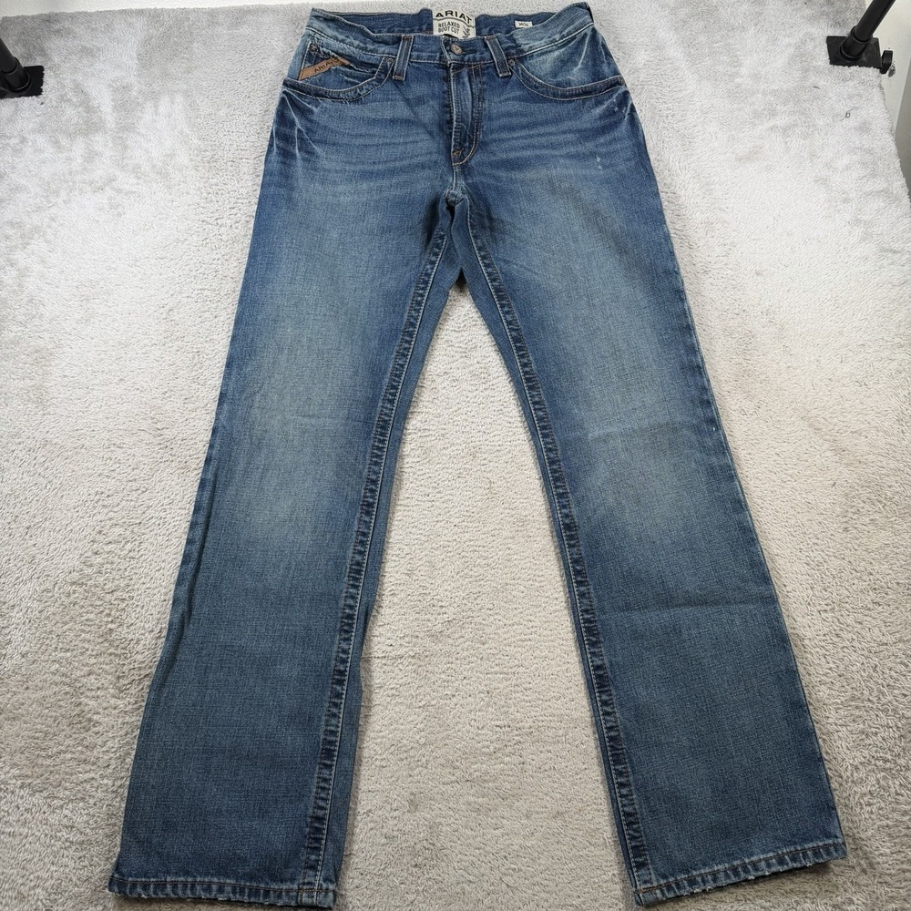 Ariat M4 Jeans Men 30x34 Blue Denim Relaxed Boot Cut Cowboy Workwear Rodeo